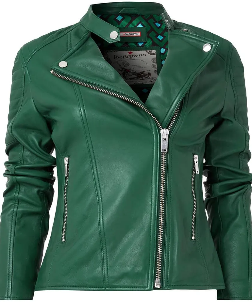 Joe Browns All In The Details Leather Jacket-Women Leather Jackets|Coats & Jackets