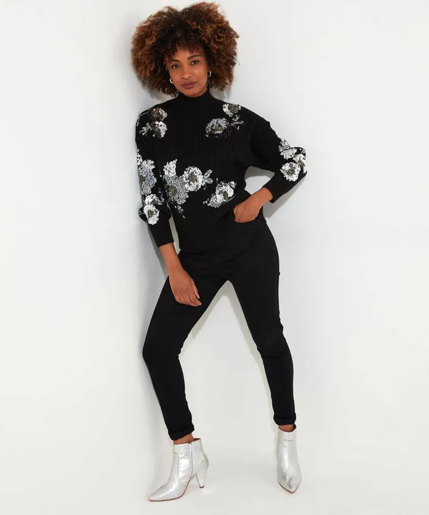 Joe Browns All That Shimmers Sequin Jumper-Women Women's Clothing|Gifts