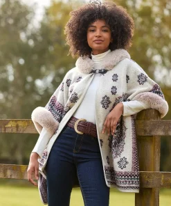 Joe Browns All The Drama Hooded Cape-Women Women's Clothing|Knitwear & Cardigans