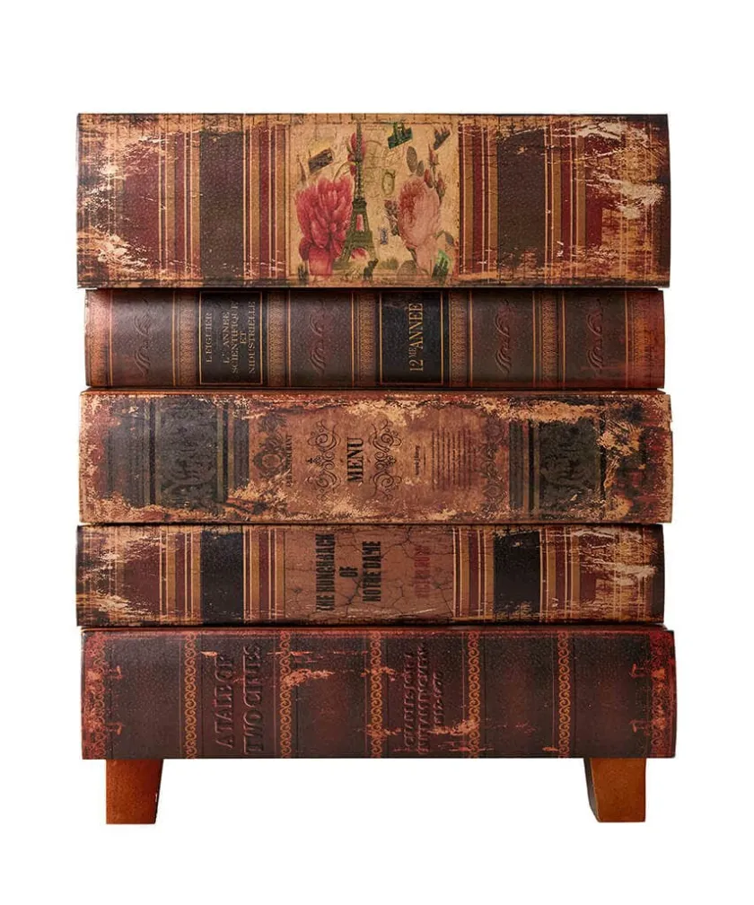 Joe Browns Antique Stacked Books Side Cabinet- Furniture & Storage