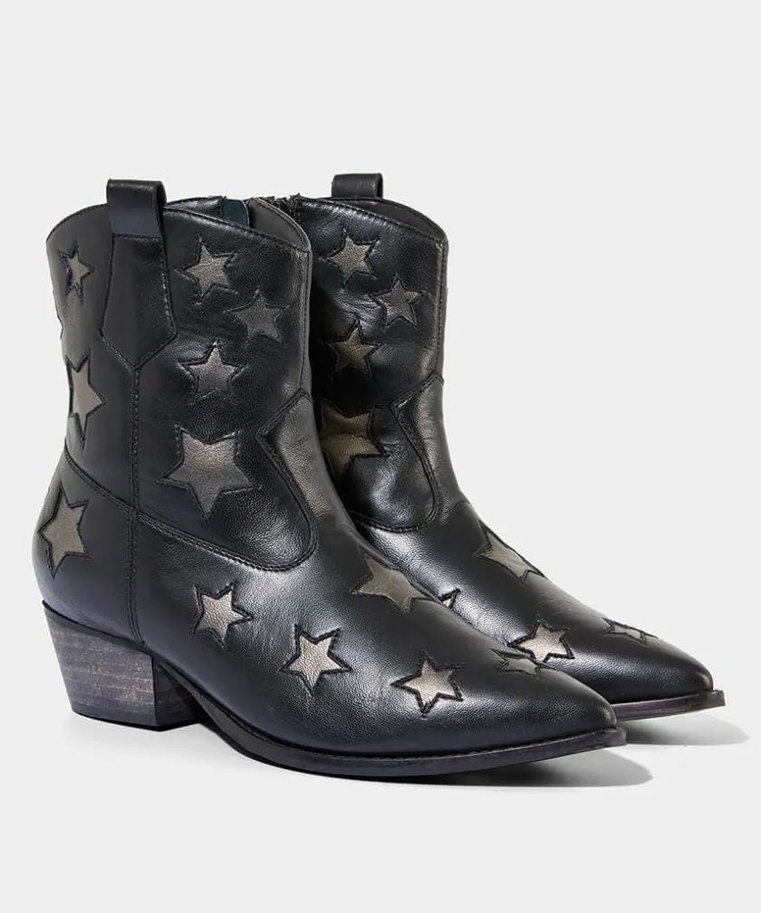 Joe Browns Astraea Leather Western Boots-Women Ankle Boots|Heels