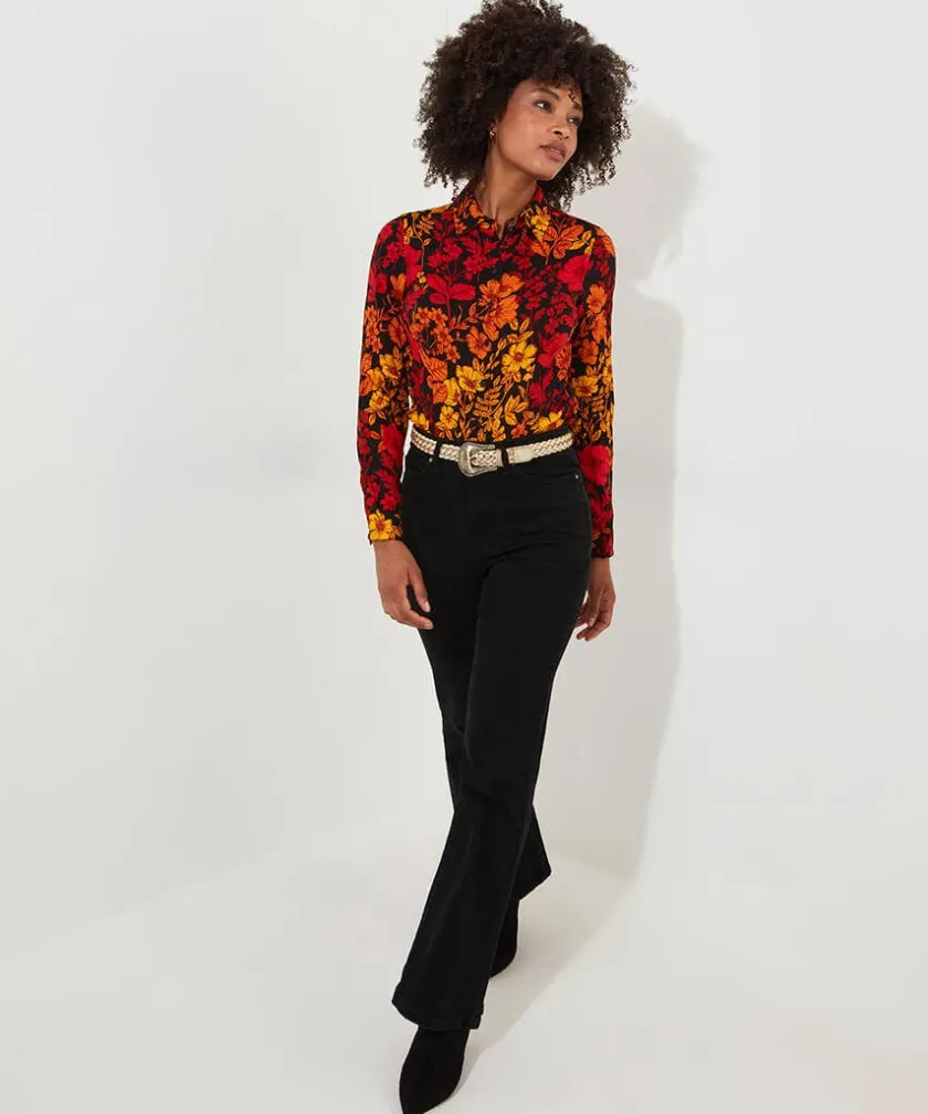 Joe Browns Autumn Days Crinkle Blouse-Women Tops, Tunics & Blouses