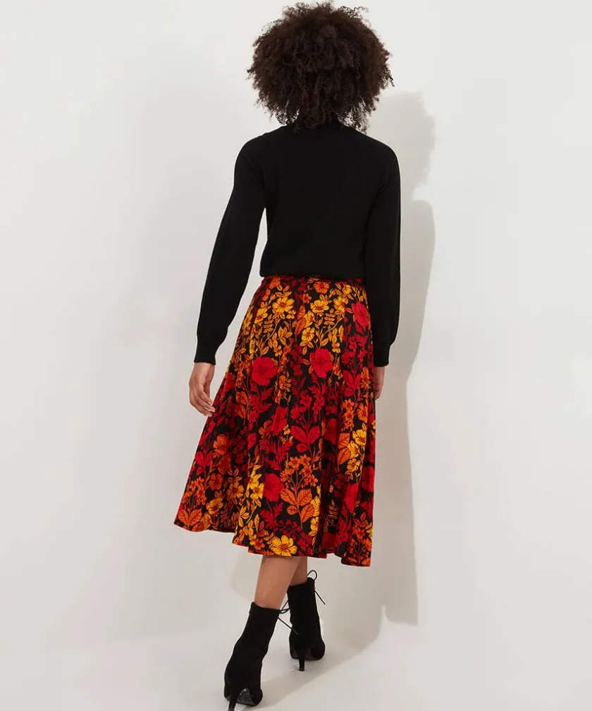 Joe Browns Autumn Florals Skirt-Women Skirts