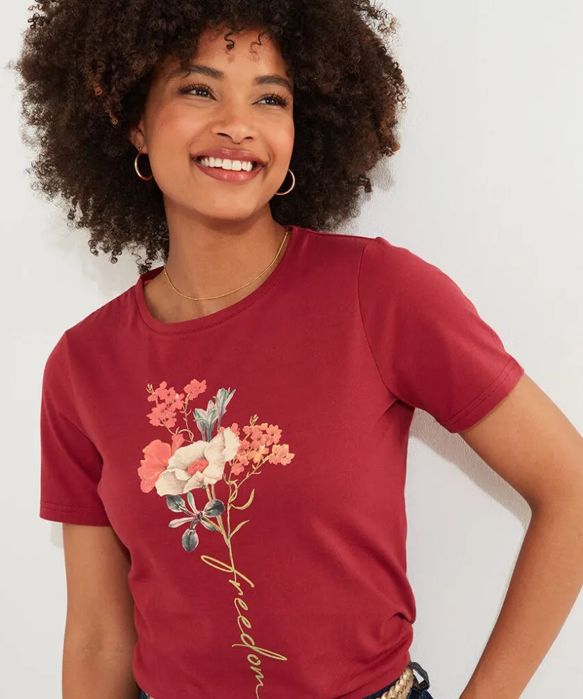 Joe Browns Autumn Florals T-Shirt-Women Tops, Tunics & Blouses