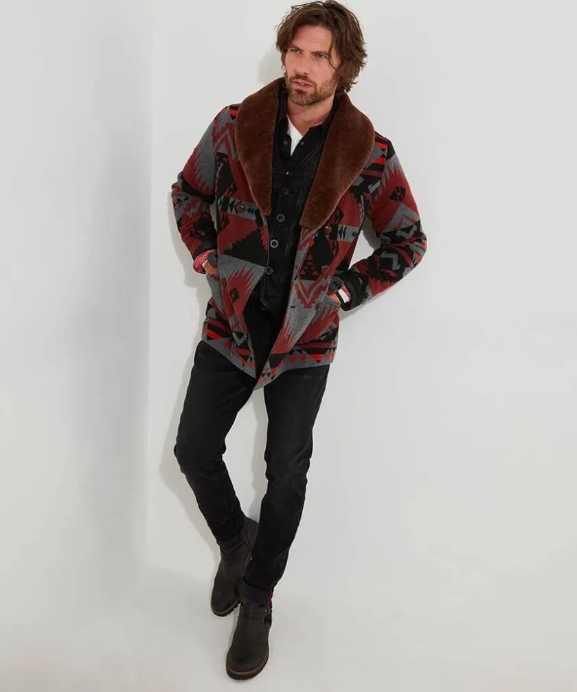 Joe Browns Aztec Fur Collar Coat- Coats & Jackets