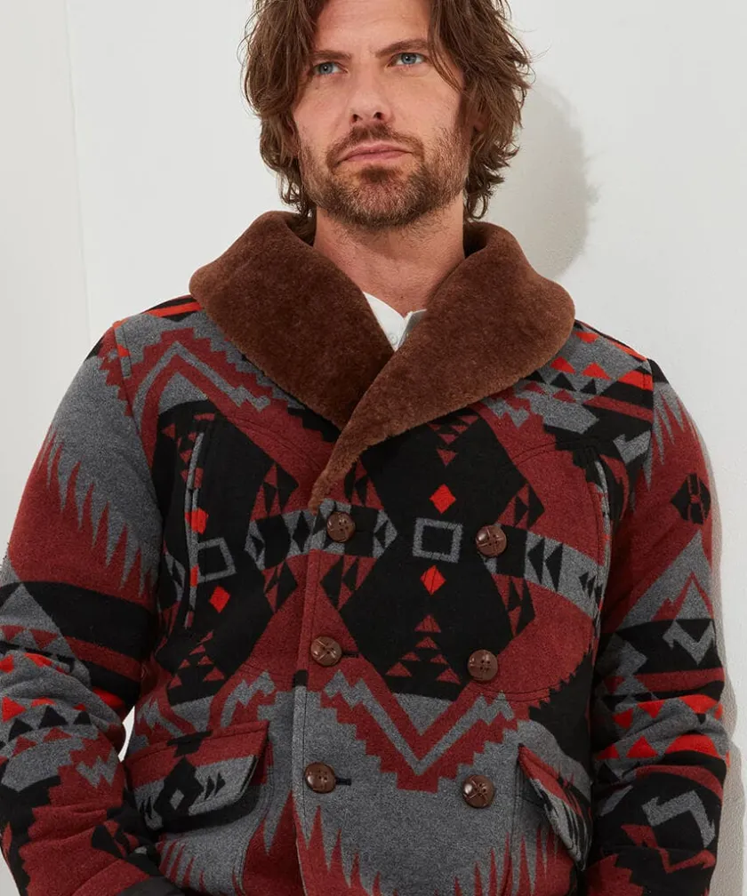 Joe Browns Aztec Fur Collar Coat- Coats & Jackets