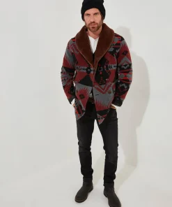 Joe Browns Aztec Fur Collar Coat- Coats & Jackets