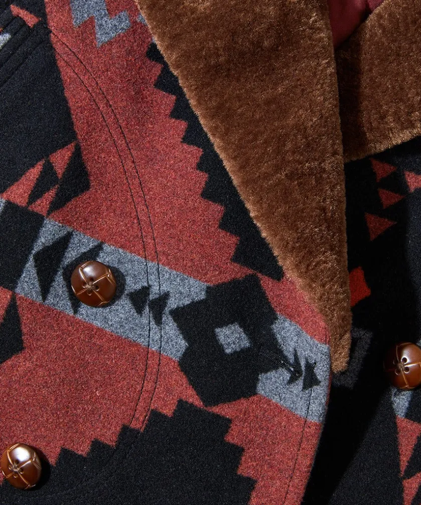 Joe Browns Aztec Fur Collar Coat- Coats & Jackets