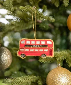 Joe Browns Beautifully Embroide Bus Christmas Ornament- Home Accessories|Christmas Homeware