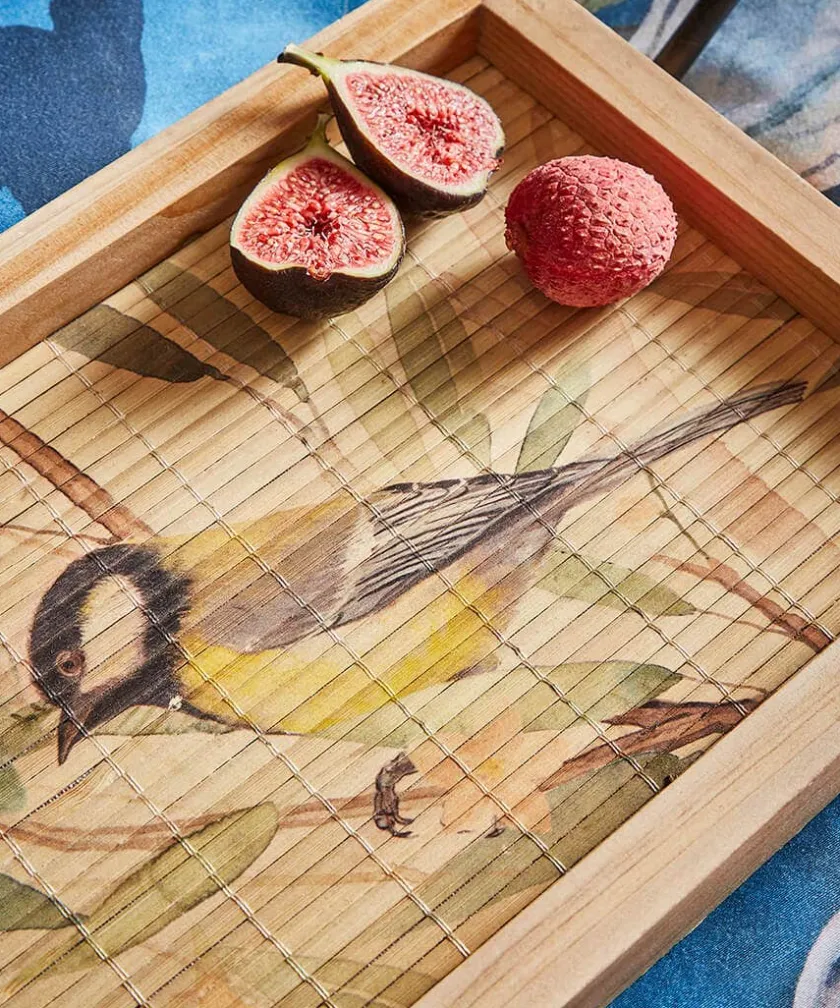Joe Browns Blissful British Birds Bamboo Tray- Home Accessories|Animal Décor