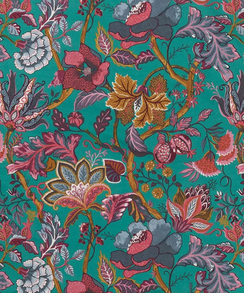 Joe Browns Savanna Leopard Florals Cotton Slub Reversible Duvet Set- Floral Décor|Nature Décor