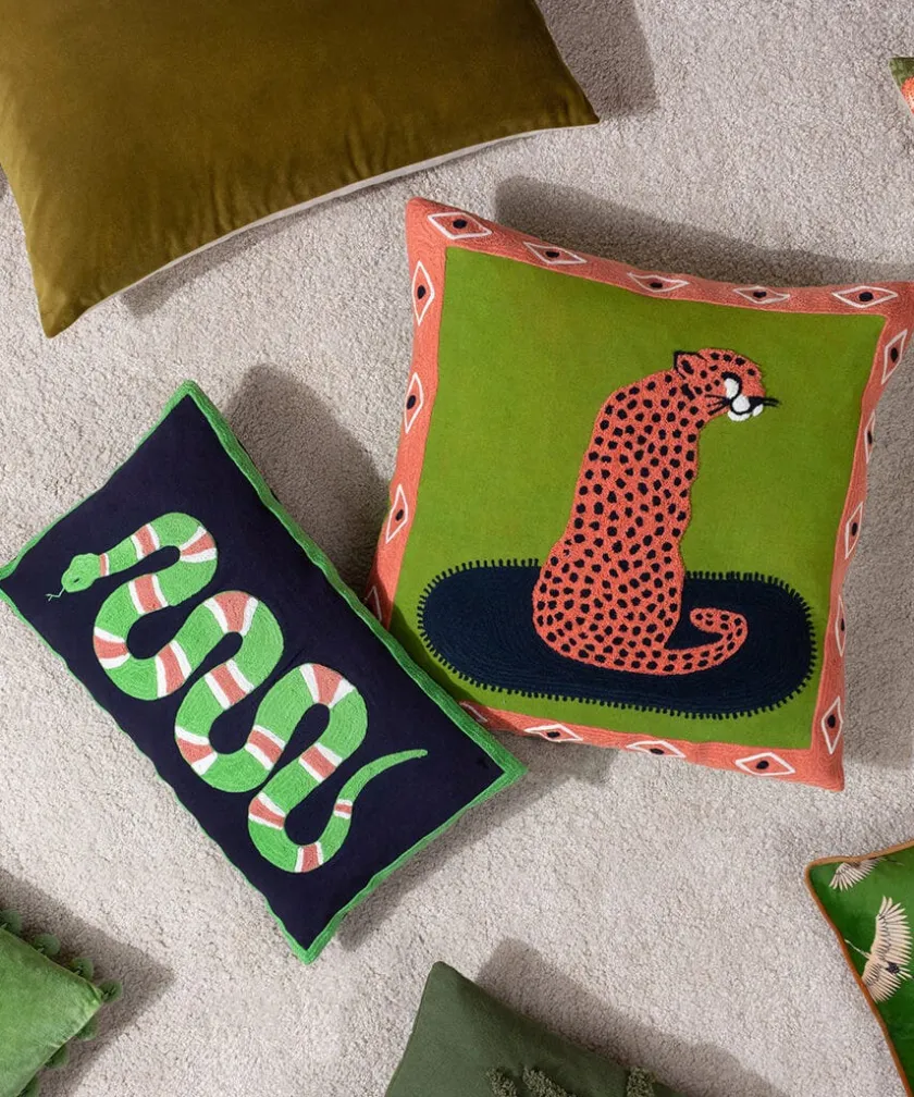 Joe Browns Bright And Bold Cheetah Cushion- Animal Décor|Cushions & Throws