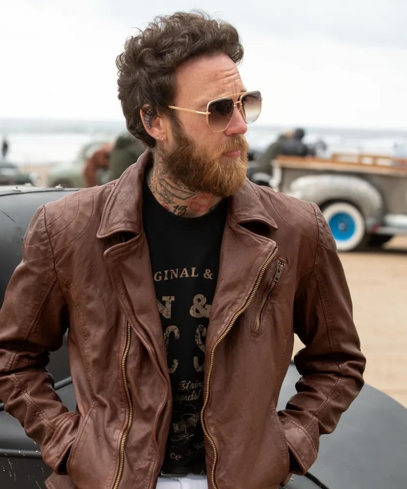 Joe Browns Burner Leather Jacket- Leather Jackets