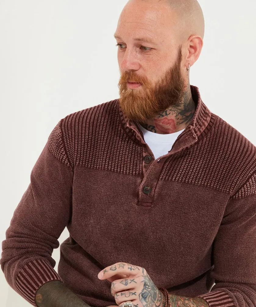 Joe Browns Carefree Washed Funnel Knit- Hoodies & Sweatshirts|Knitwear