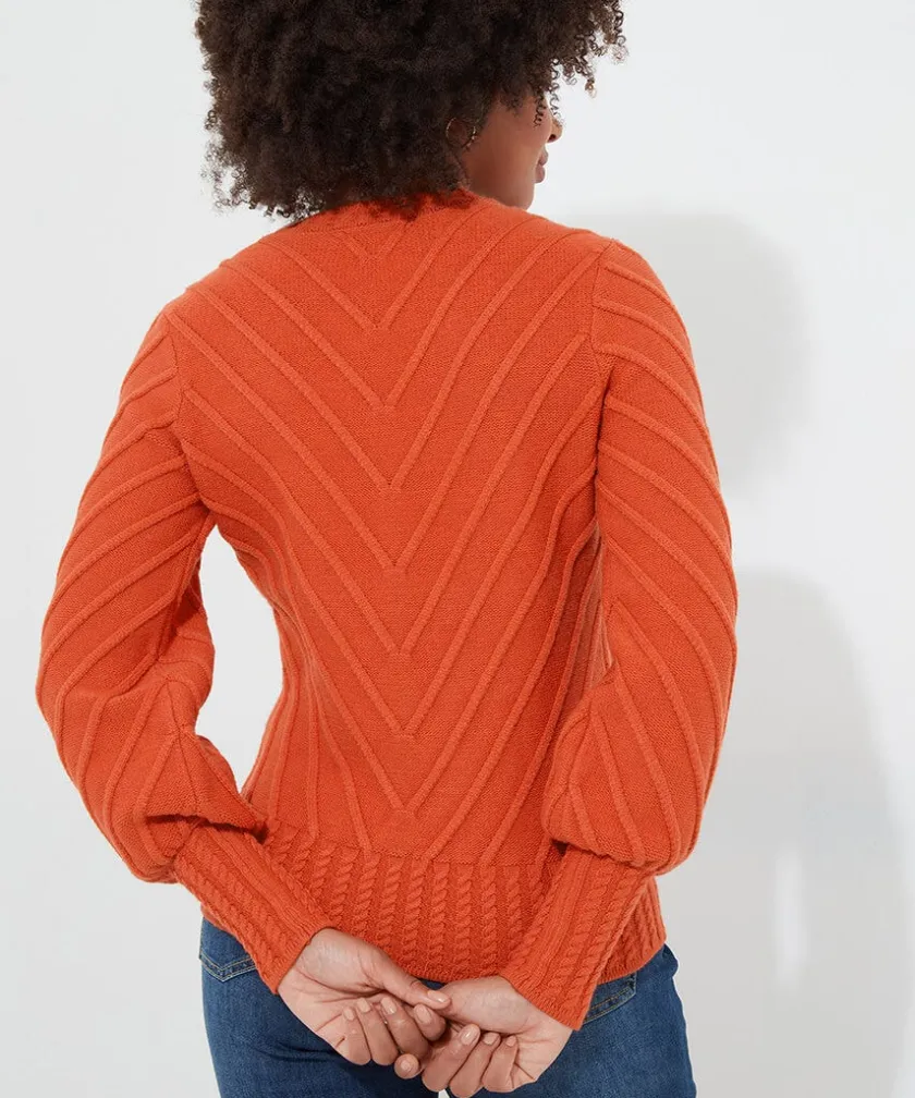 Joe Browns Cassie Chevron Knit Jumper-Women Knitwear & Cardigans