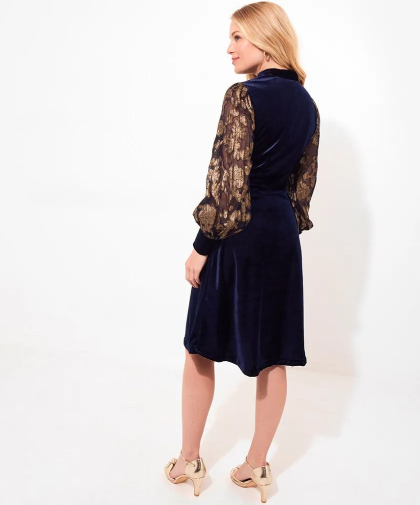 Joe Browns Celeste Stretch Velvet Dress-Women Women's Clothing|Dresses