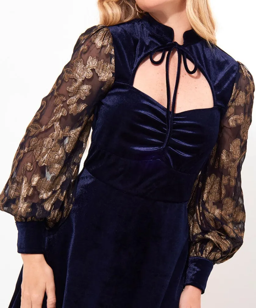 Joe Browns Celeste Stretch Velvet Dress-Women Women's Clothing|Dresses