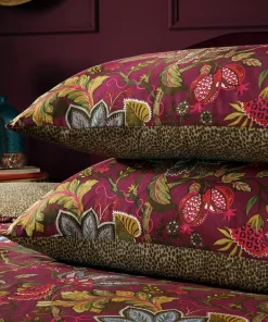 Joe Browns Savanna Leopard Florals Cotton Slub Reversible Duvet Set- Floral Décor|Nature Décor