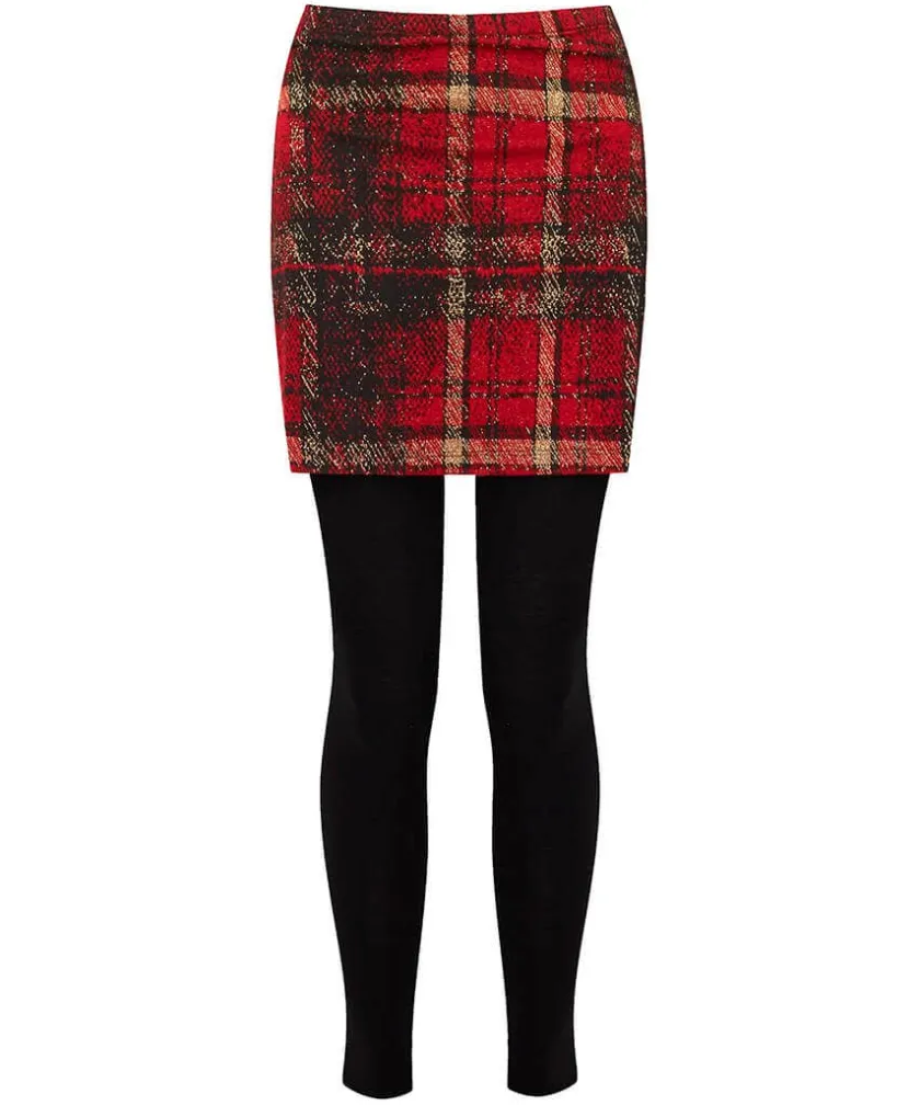 Joe Browns Charming Check Skirted Leggings-Women Jeans & Trousers