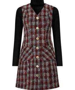 Joe Browns Check Pinafore Dress-Women Dresses