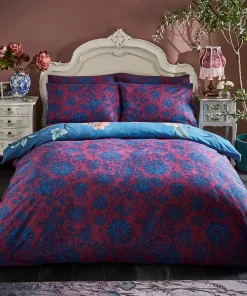 Joe Browns Cherished Chinoiserie Reversible Duvet Set- Floral Décor|Animal Décor