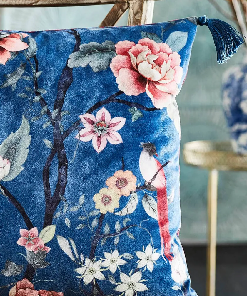 Joe Browns Cherished Chinoiserie Reversible Cushion- Floral Décor|Cushions & Throws
