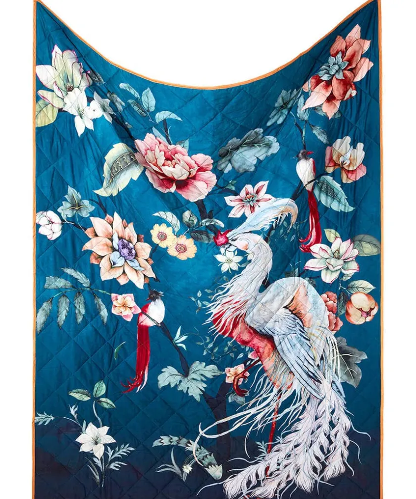 Joe Browns Cherished Chinoiserie Reversible Bedspread- Animal Décor|Cushions & Throws