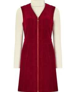 Joe Browns Confident Cord Pinafore Dress-Women Dresses