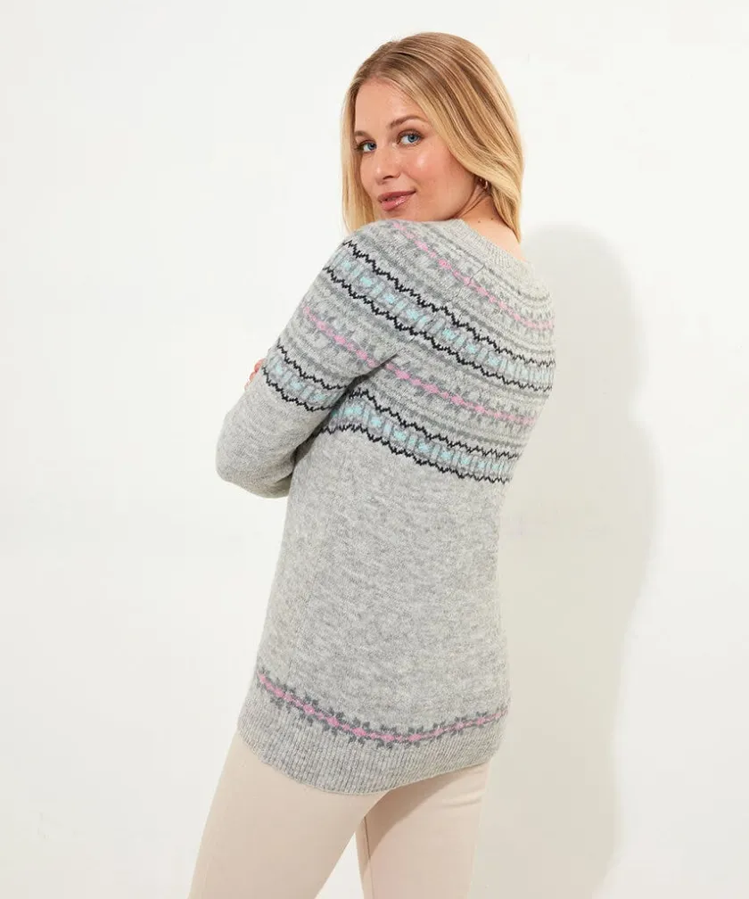 Joe Browns Cosy Cabin Fairisle Jumper-Women Novelty Gifts|Gifts