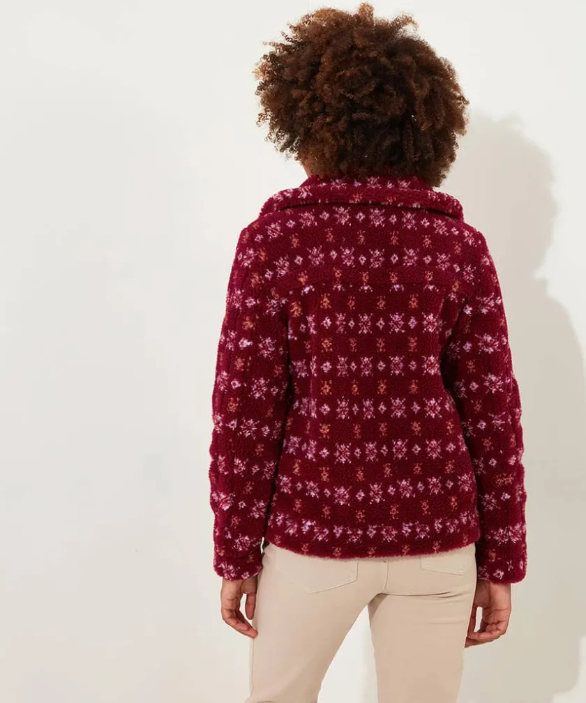 Joe Browns Cosy Cabin Patterned Fleece Jacket-Women Coats & Jackets