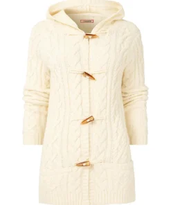 Joe Browns Cosy Cable Hooded Cardigan-Women Knitwear & Cardigans