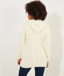 Joe Browns Cosy Cable Hooded Cardigan-Women Knitwear & Cardigans