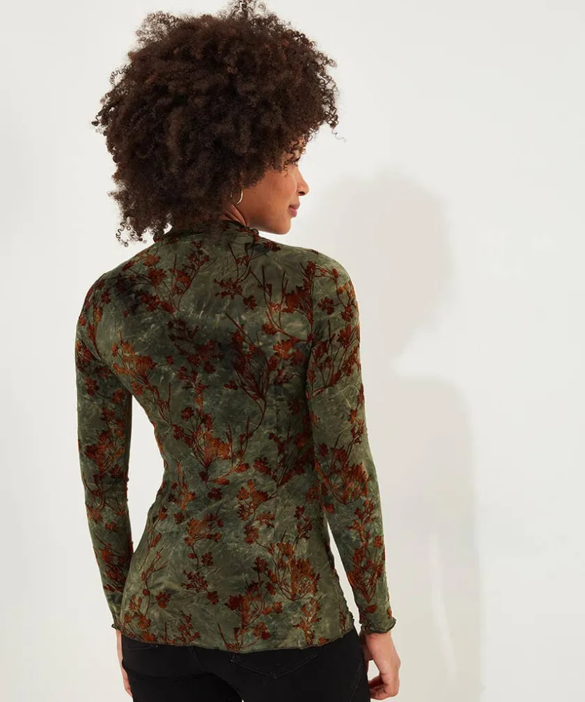 Joe Browns Danielle Flocked Top-Women Tops, Tunics & Blouses