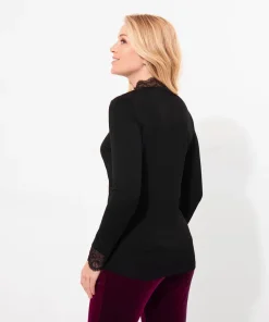 Joe Browns Darcie Lace High Neck Top-Women Tops, Tunics & Blouses