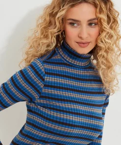 Joe Browns Darcie Striped Roll Neck Top-Women Tops, Tunics & Blouses