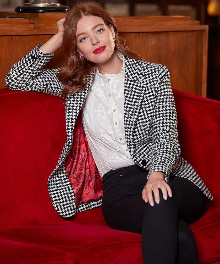 Joe Browns Daring Dogstooth Jacket-Women Blazers|Coats & Jackets