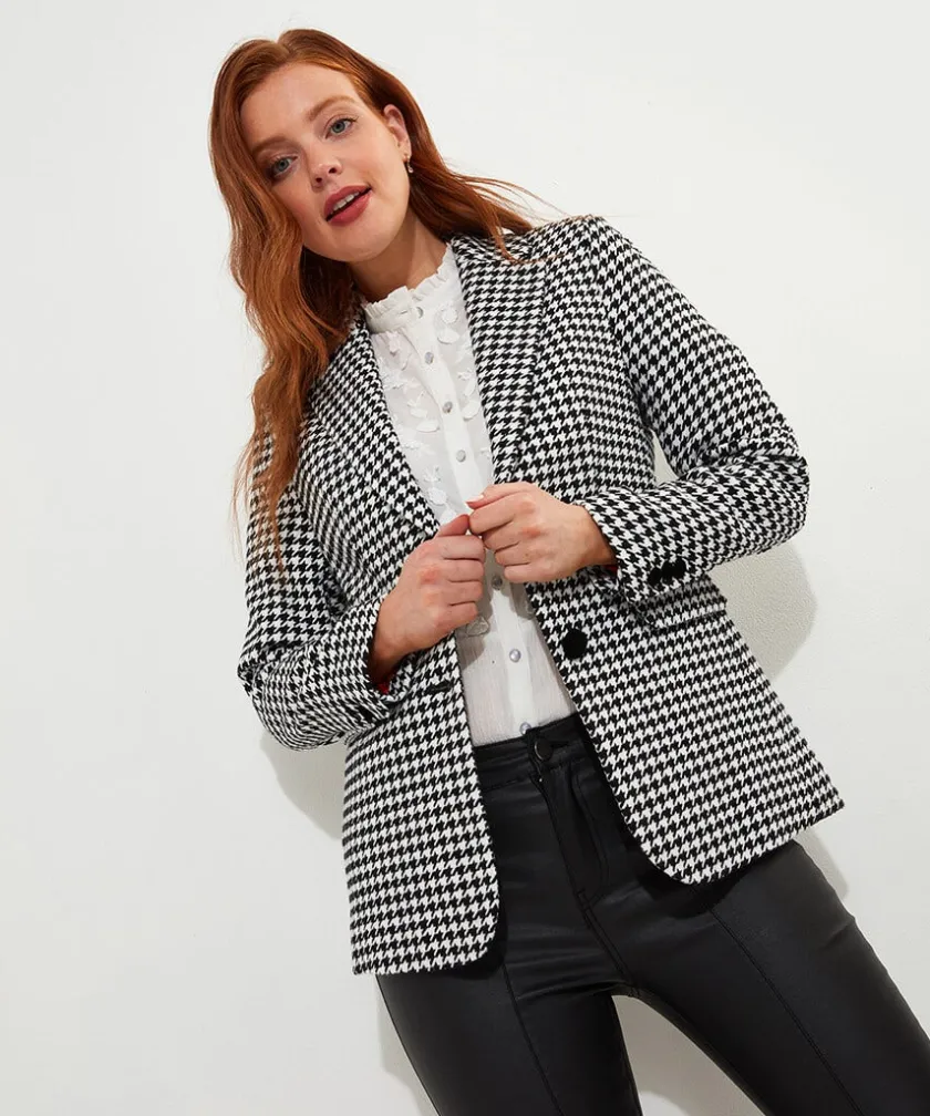 Joe Browns Daring Dogstooth Jacket-Women Blazers|Coats & Jackets