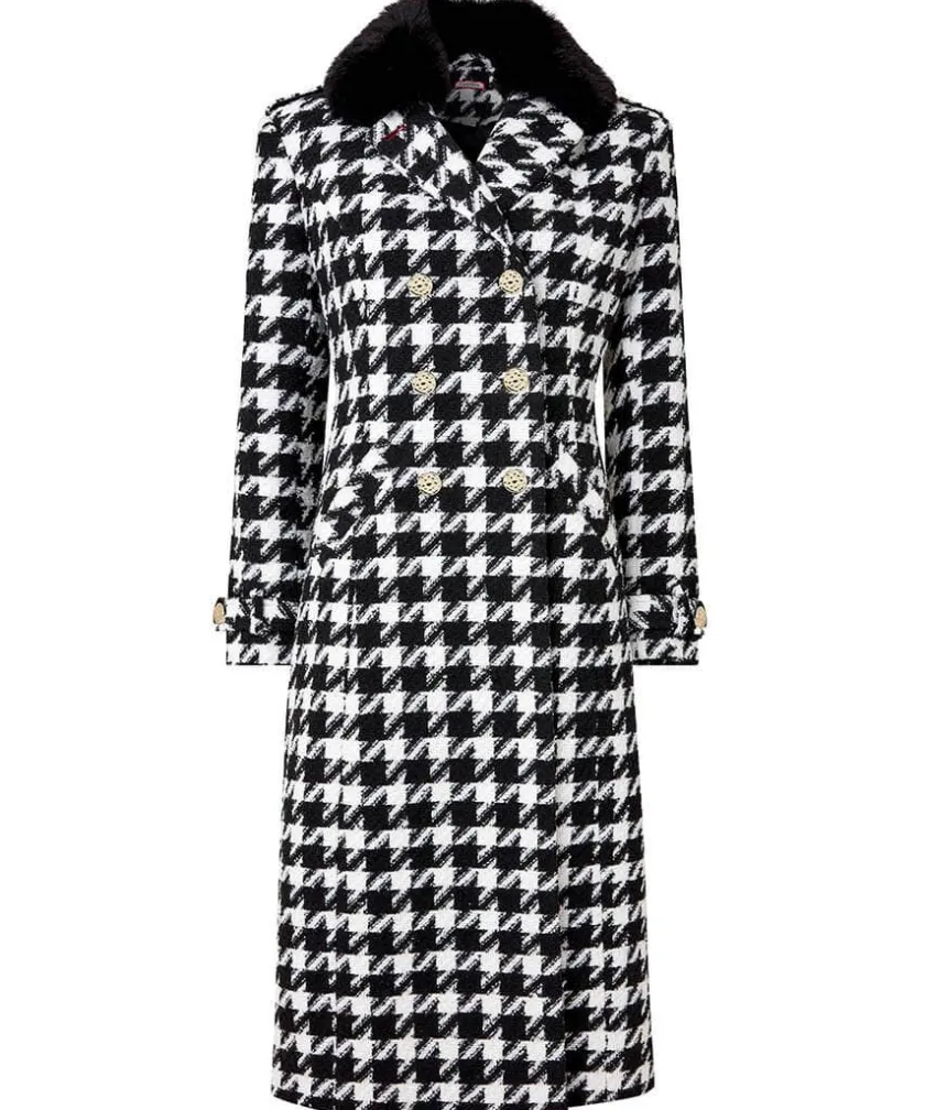 Joe Browns Darling Dogstooth Coat-Women Coats & Jackets