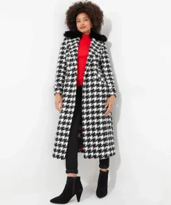 Joe Browns Darling Dogstooth Coat-Women Coats & Jackets