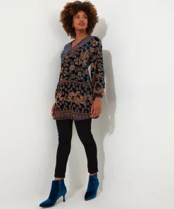 Joe Browns Destiny Devore Tunic-Women Tops, Tunics & Blouses|Dresses