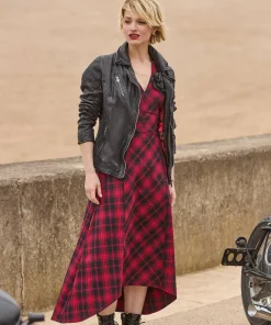 Joe Browns Dixie Check Dress With Corsage-Women Petite Collection|Dresses