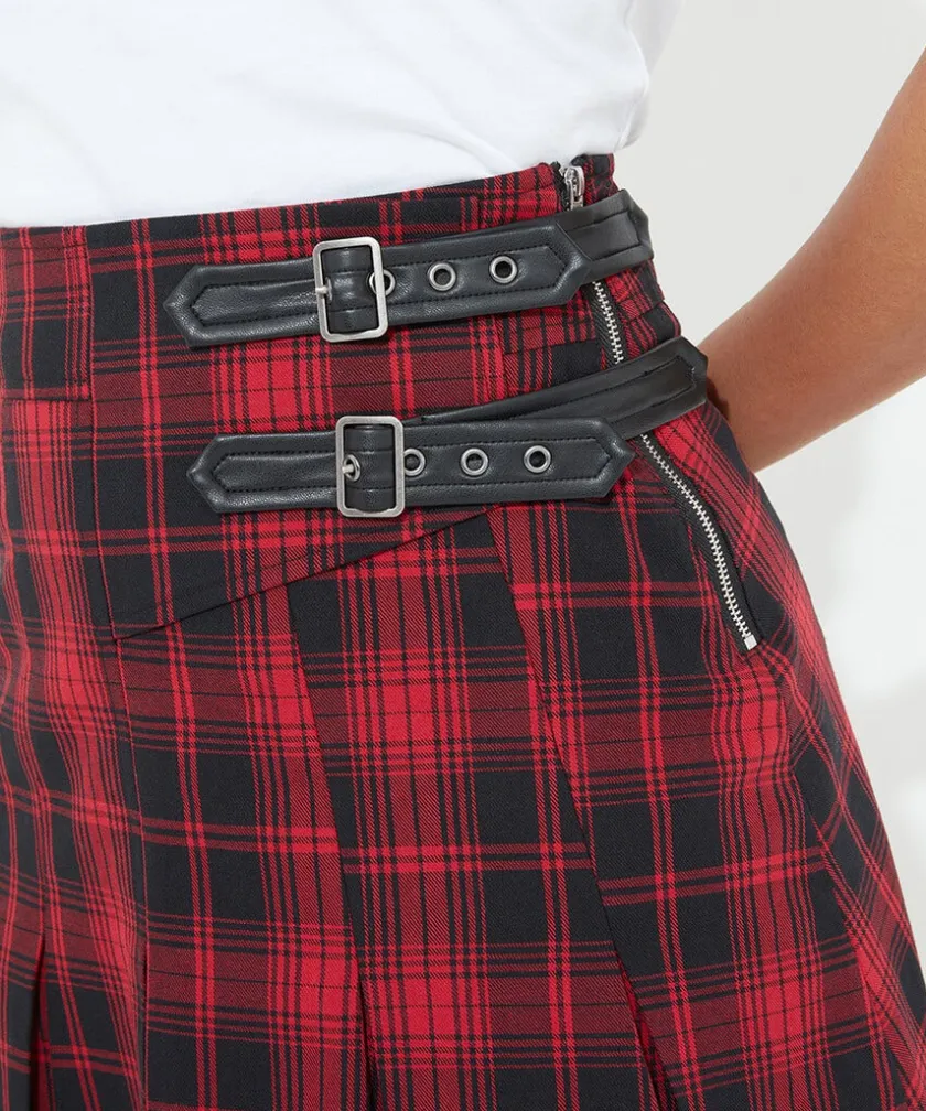 Joe Browns Dixie Check Pleated Skirt-Women Skirts