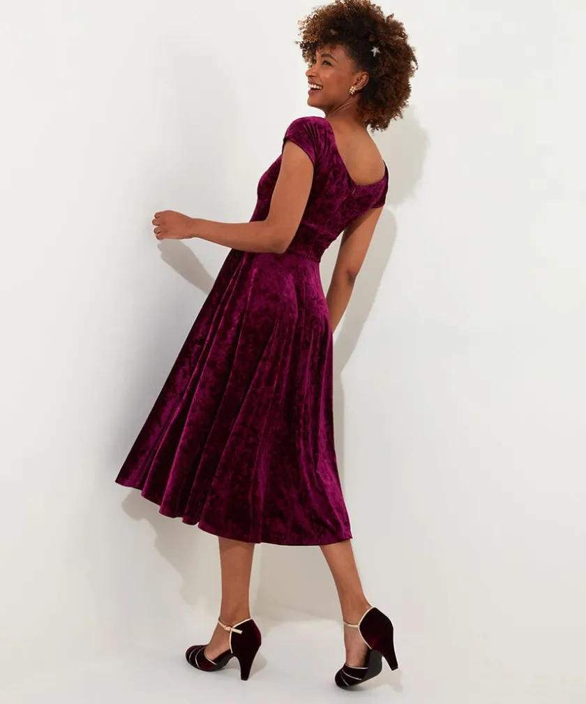 Joe Browns Ellie Vintage Velour Dress-Women Women's Clothing|Dresses