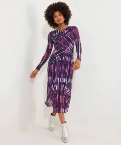 Joe Browns Elsa Printed Mesh Dress-Women Dresses