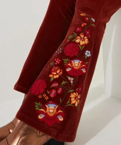 Joe Browns Extraordinary Embroidered Cord Trousers-Women Jeans & Trousers