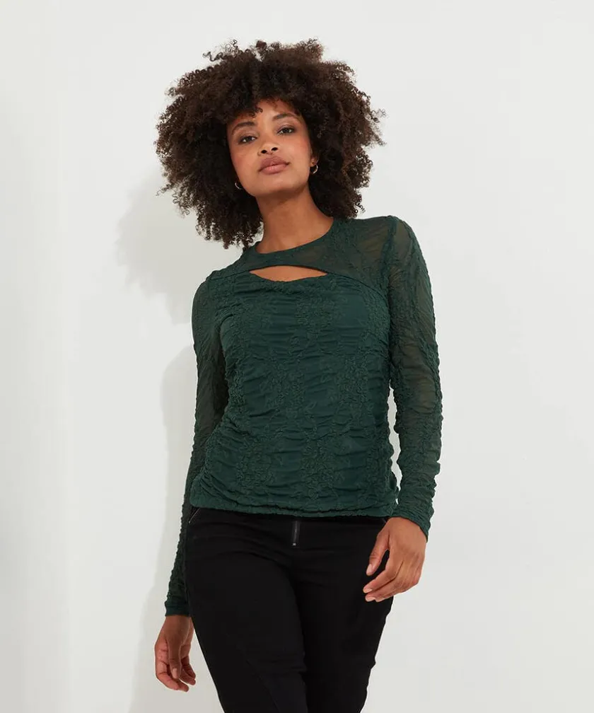Joe Browns Fabulous Cut Out Detail Top-Women Tops, Tunics & Blouses