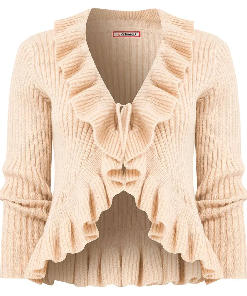 Joe Browns Fabulous Frill Cardigan-Women Knitwear & Cardigans
