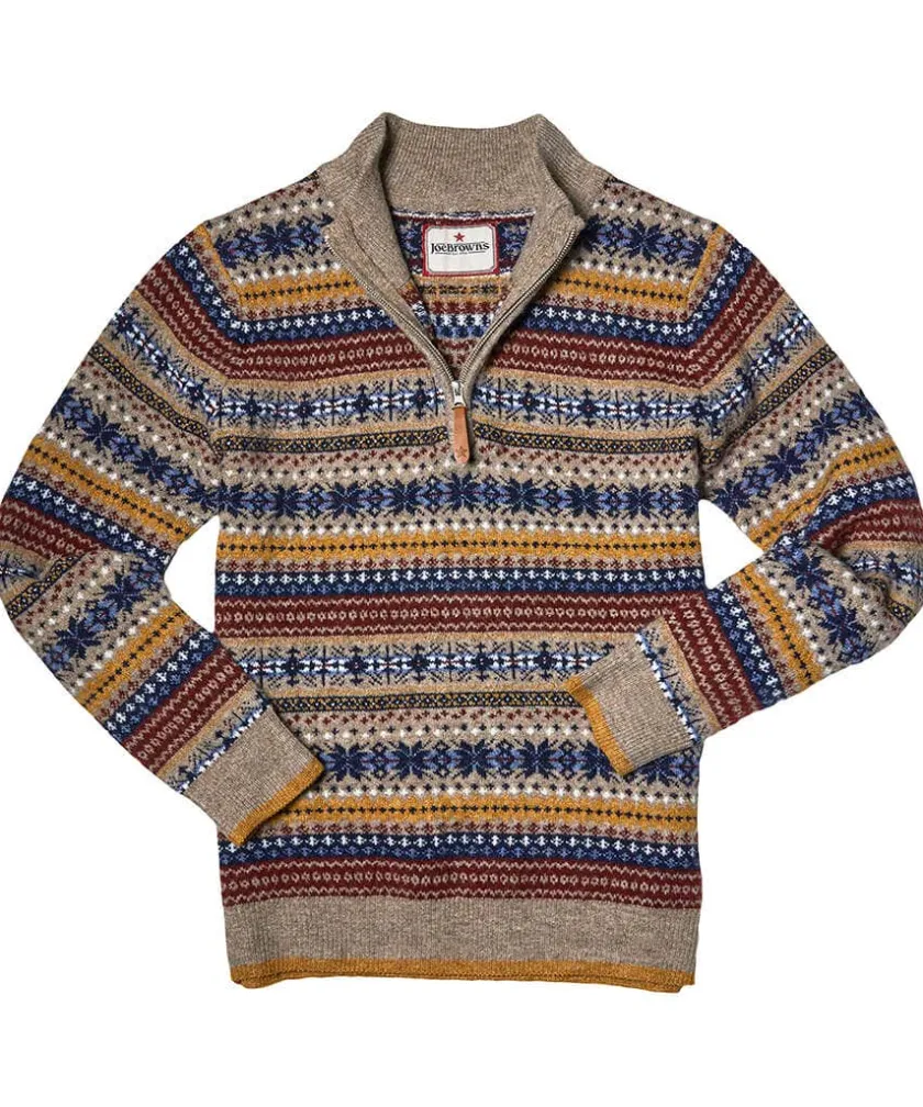 Joe Browns Fairisle Funnel- Men's Clothing|Layering Essentials