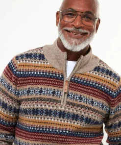 Joe Browns Fairisle Funnel- Men's Clothing|Layering Essentials
