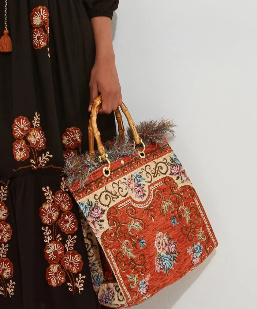 Joe Browns Fascinating Bamboo Carpet Bag-Women Matching Shoes & Bags|Gifts